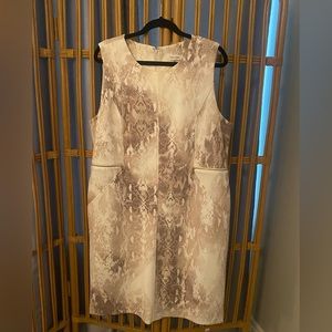 Calvin Klein shift dress snake print 18w